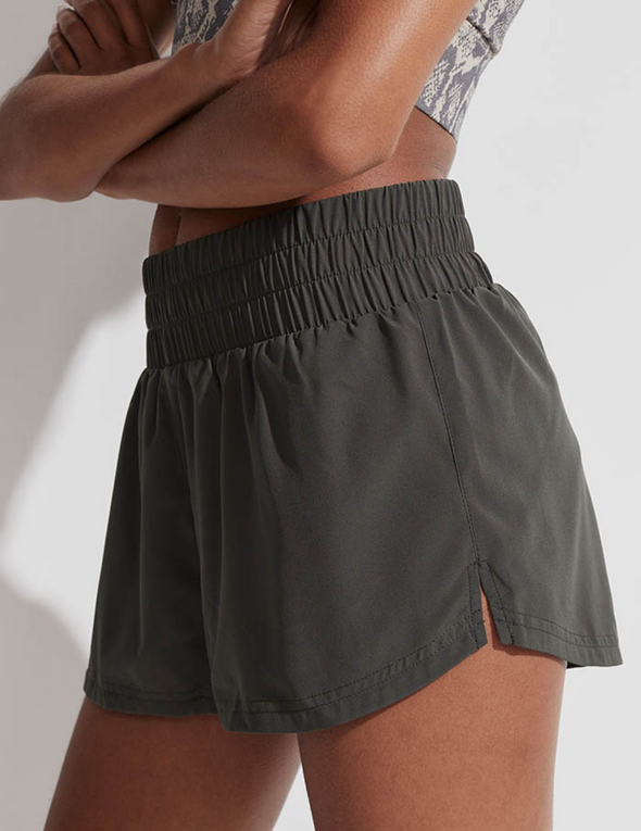 Kallin Running Shorts - Olive Green