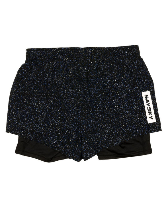 2 in 1 Shorts - Blue Universe Print