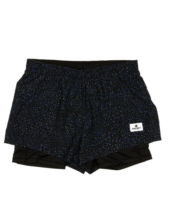 2 in 1 Shorts - Blue Universe Print
