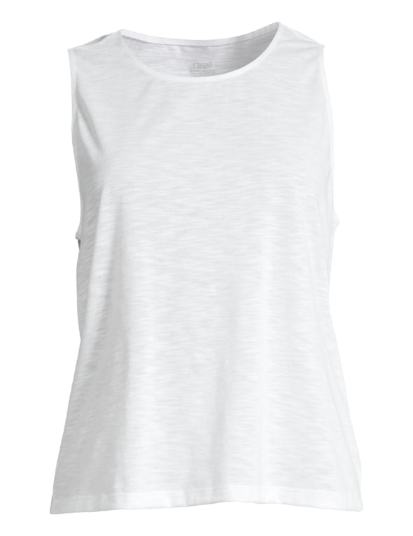 Essential Texture Tank - White Vests