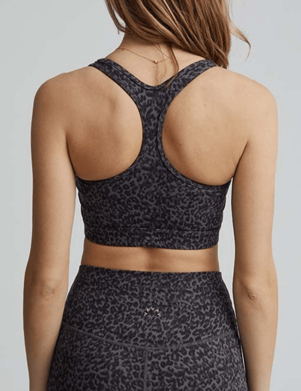 Lets Move Park Bra - Midnight Cheetah Sports Bra