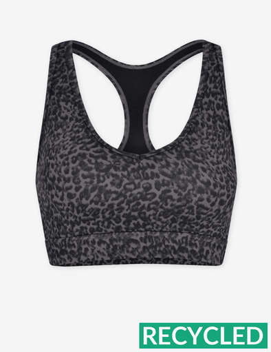 Lets Move Park Bra - Midnight Cheetah Sports Bra